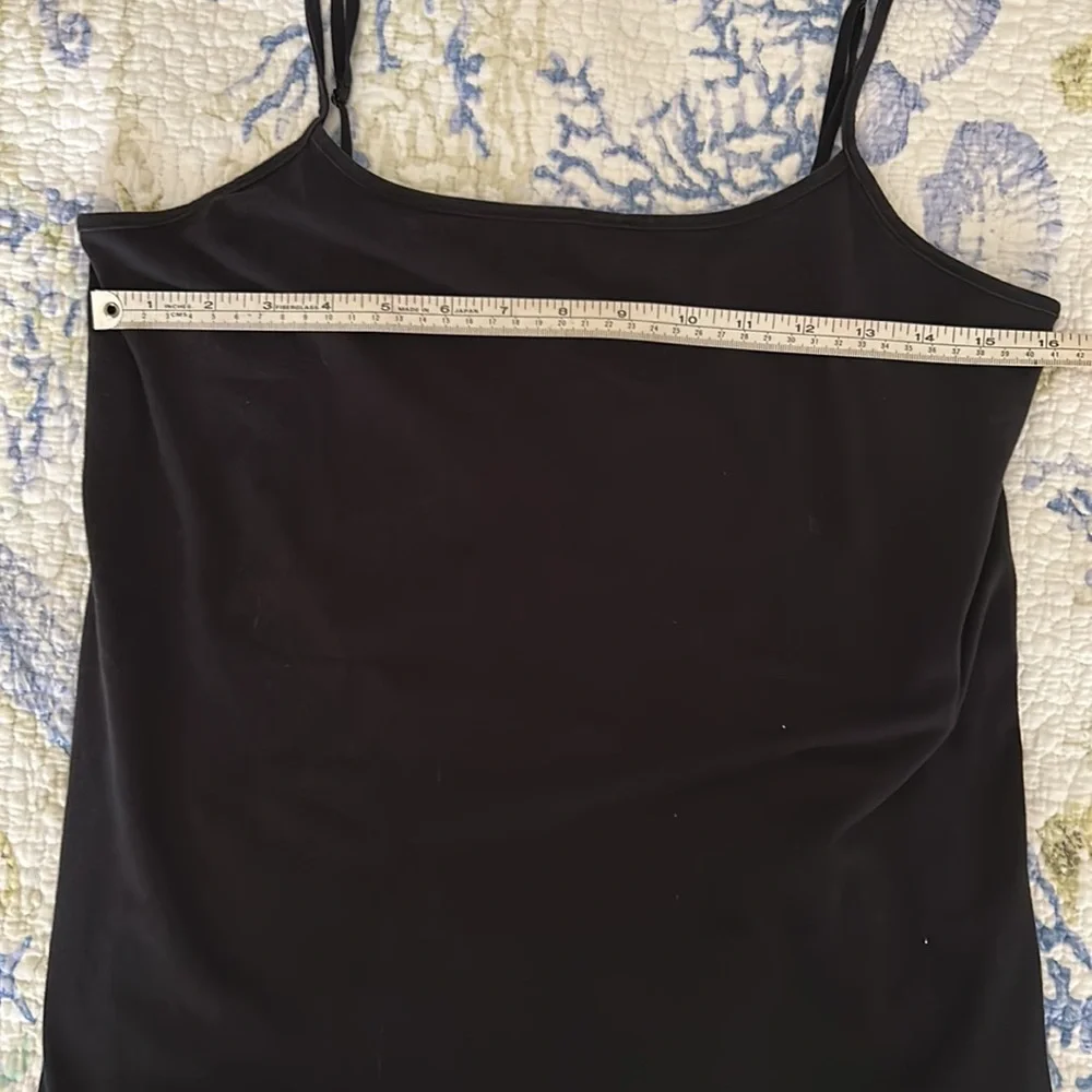 Liz Lange Maternity for target black 95% cotton/5% spandex camisole/tank top. M - Picture 4 of 5